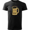 Pánské Tričko Trikíto pánské tričko Šetřím vodu piju pivo! černé