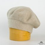 Dámský pletený dvojitý baret nezdobený béžová – Hledejceny.cz