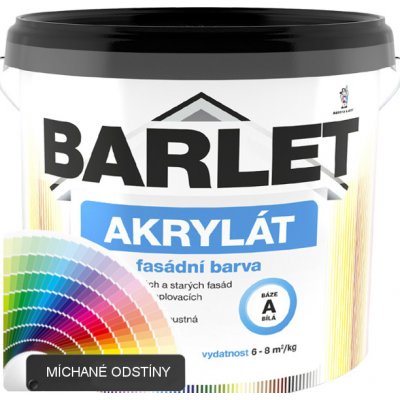 Barvy a laky Hostivař Míchaná akrylátová fasádní barva BARLET AKRYLÁT V4013 - 10 kg - C 036