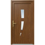 OknaDvereNaMiru.cz Vchodové dveře STYL 123 ořech 100 x 210 cm – Hledejceny.cz