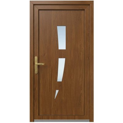 OknaDvereNaMiru.cz Vchodové dveře STYL 123 ořech 100 x 210 cm – Hledejceny.cz