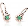 Náušnice Cutie Jewellery dětské zlaté C2151R-Green