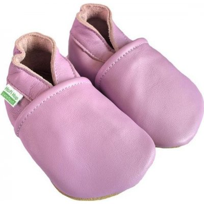 Hopi Hop kožené capáčky Barefoot lila – Sleviste.cz
