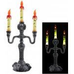 Svícen svítící Halloween dekorace 40 cm – Zboží Dáma