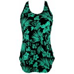 Margot jednodílné plavky pro plnoštíhlé S1214 zelené – Zboží Dáma