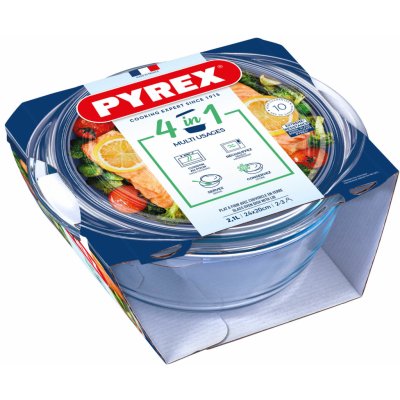 Pyrex hrnec s poklicí varné sklo 18,5 cm – Zboží Dáma