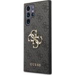 Pouzdro Guess PU 4G Metal Logo Samsung Galaxy S23 Ultra šedé – Hledejceny.cz