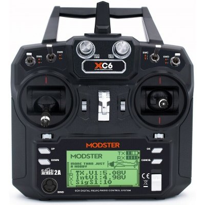 MODSTER MODSTER XC6 6-kanálový páčkový vysílač s příjímačem MR6 – Sleviste.cz