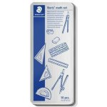 STAEDTLER Rýsovací sada kružítko pravítka pryž ořezávátko 557 10 – Zboží Mobilmania