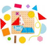 Bigjigs Toys šněrovací hra Geometrické tvary – Sleviste.cz