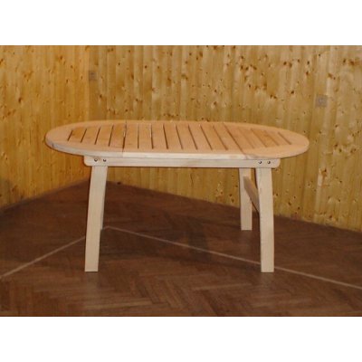 Krajča Zahradní dřevěný stůl DARINA Dub světlý – Hledejceny.cz