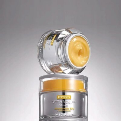 Medi-Peel - Peptide 9 Vitanol Cream Pro - Rozjasňující protivráskový krém s peptidy a niacinamidem 50 ml – Hledejceny.cz