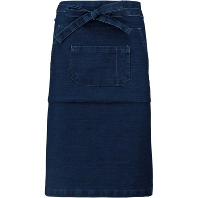 Kariban Barová zástěra do pasu středně dlouhá číšnická Denim – Hledejceny.cz