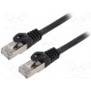 síťový kabel Gembird PP6A-LSZHCU-BK-30M Patch, S/FTP, 6a, drát, Cu, LSZH, 30m, černý