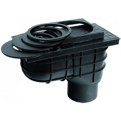 Haco Lapač střešních vod LSV DN 125 C černý – Zboží Mobilmania