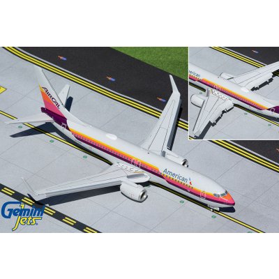 Gemini Boeing B737-800 dopravce American Airlines AirCal Heritage Livery klapky dolů USA 1:200