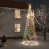 Vánoční stromek zahrada-XL Vánoční stromek s kovovým sloupkem 1 400 LED barevný 5 m