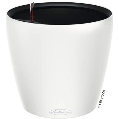 Lechuza Plastový samozavlažovací květináč Classico Color LS 28 x 26 cm bílý – Hledejceny.cz