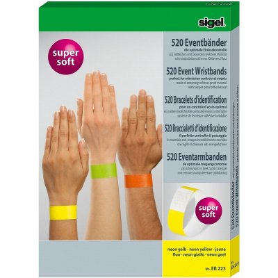 Identifikační bezpečnostní náramky Super Soft, 100ks - růžová – Sleviste.cz