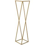 HowHomely STOJAN NA KVĚTINÁČ LOFT4 100x24x24 cm ZLATÁ – Zboží Dáma