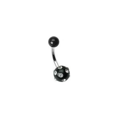 Šperky4U piercing do pupíku banánek zdobený zirkony BA01041-CK – Zboží Mobilmania