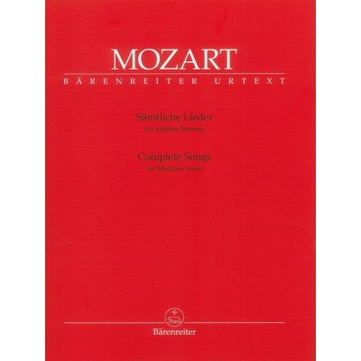 Mozart: Complete Songs / zpěv střední hlas a klavír – Hledejceny.cz