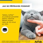 AdTab 48 mg žvýkací tablety pro kočky 2-8 kg 1 tbl – Hledejceny.cz