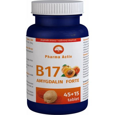 Pharma Activ Czech Vitamín B17 Forte Amygdalin 45 + 15 tablet