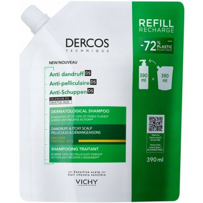 Vichy Dercos šampon proti lupům na mastné vlasy 500 ml náhradní náplň – Zbozi.Blesk.cz
