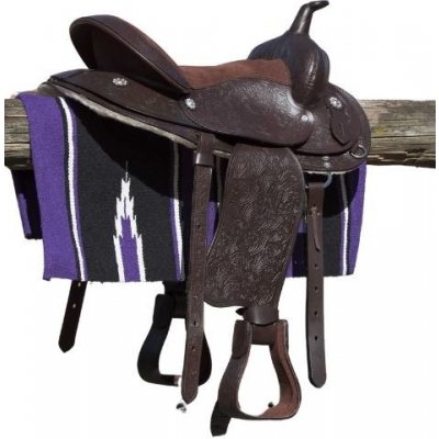 WESTRIDE Westernová podsedlová deka Navajo Cotton fialová černá bílá – Zboží Dáma