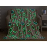 XPOSE Mikroplyšová svítící deka DUHA Mikroplyš svítící – Hledejceny.cz