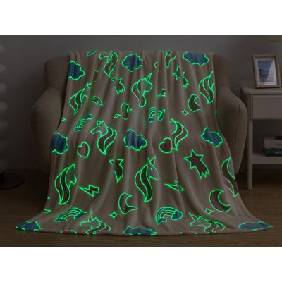 XPOSE Mikroplyšová svítící deka DUHA Mikroplyš svítící – Hledejceny.cz