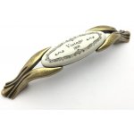 Tulip VINTAGE staromosaz/porcelán s motivem 96 mm – HobbyKompas.cz