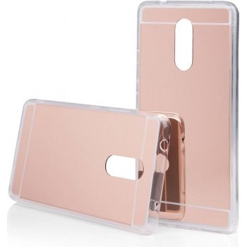 Pouzdro Jelly Case Lenovo K6 NOTE - MIRROR - zlatě růžové