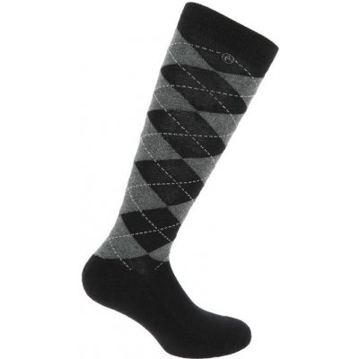 EQUITHEME Podkolenky Argyle black grey – Zboží Dáma