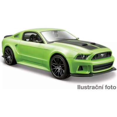 Maisto2014 Ford Mustang Street Racer matná zelená 1:24 – Zbozi.Blesk.cz