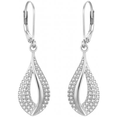 AGATO Půvabné visací náušnice se zirkony AGUC3503 – Zboží Mobilmania