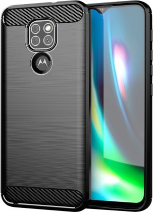 Pouzdro WG Carbon Motorola Moto E7 Plus/ G9 Play černé