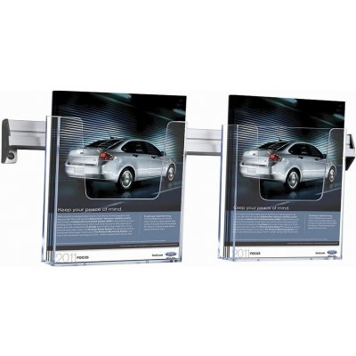 A-Z Reklama CZ Cocktail Brochure Wall držák na letáky set 2 x A5 – Zboží Mobilmania
