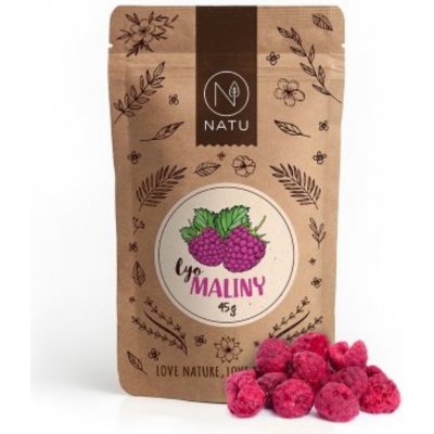 Natu Lyofilizované maliny 45 g – Zboží Dáma