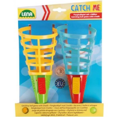 Lena Catch ball 2 hry se 2 míčky plast 19cm na kartě