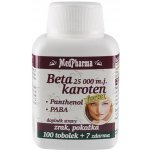 MedPharma Beta karot.25 000 m.j.Pant.+PABA 107 tobolek – Hledejceny.cz