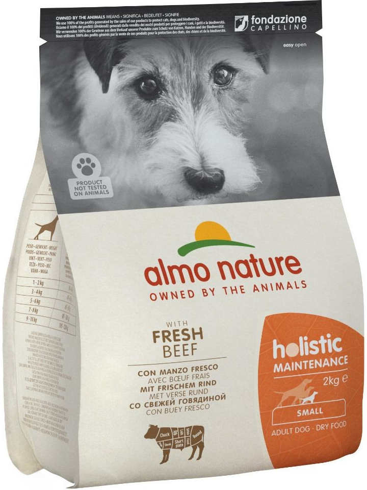 Almo Nature Holistic Adult hovězí s rýží Small 2 kg