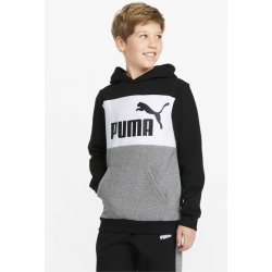 Puma dětská mikina ESS Colorblock Hoodie TR B 84908201.PPYX černá