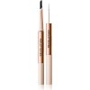 Tužka na obočí Makeup Revolution Fluffy Brow Filter Duo oboustranná tužka na obočí pro fixaci a tvar Dark Brown 0,12 g