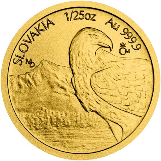 Česká mincovna zlatá mince Orel stand 1/25 oz