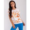 Dámská Trička RELEVANCE tričko s oranžovým potiskem rv-bz-8641.86p orange