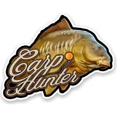 4anglersdesign Rybářská samolepka na auto Carp Hunter – Zboží Mobilmania