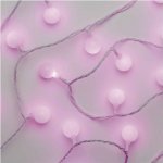 EMOS LED světelný cherry řetěz kuličky 2 5 cm 4 m venkovní i vnitřní růžová časovač – Hledejceny.cz