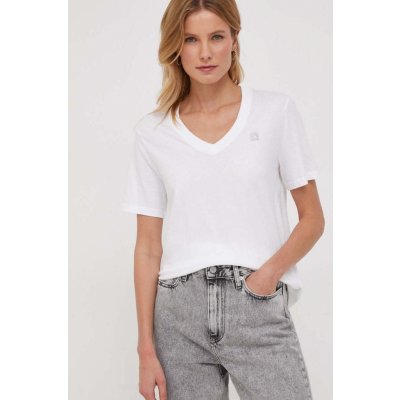 Calvin Klein Jeans Bavlněné tričko J20J222560 bílá